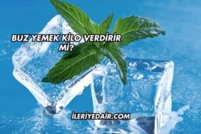 Buz Yemek Kilo Verdirir mi?