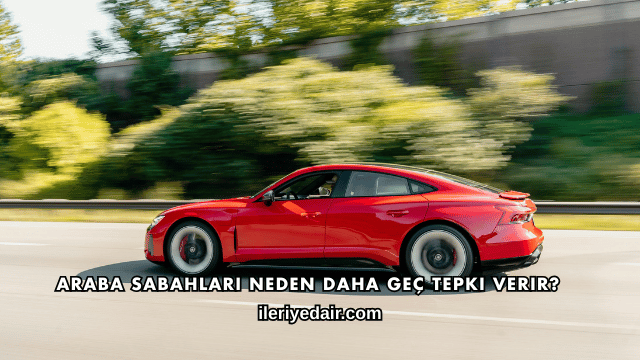 Araba Sabahları Neden Daha Geç Tepki Verir?