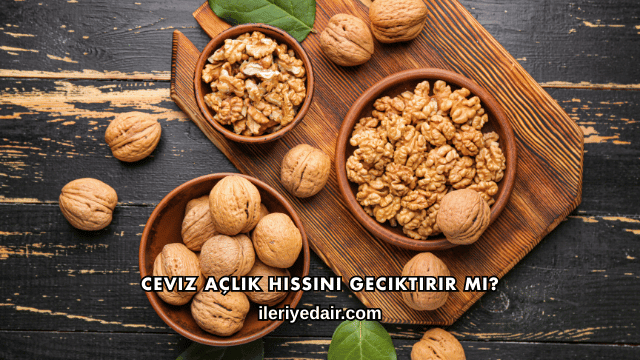 Ceviz Açlık Hissini Geciktirir mi?